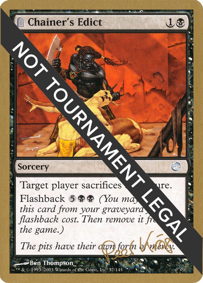 Chainer's Edict - 2003 Peer Kroger (TOR)