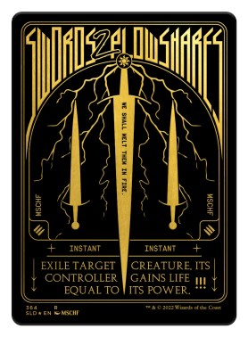 Swords to Plowshares (Foil Etched) (Gold)