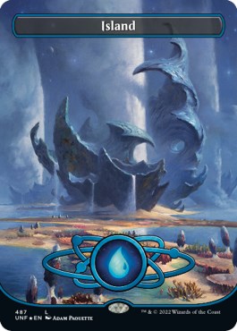 Island (487) (Borderless) (Galaxy Foil)