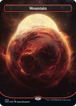 Mountain (494) (Borderless) (Galaxy Foil)
