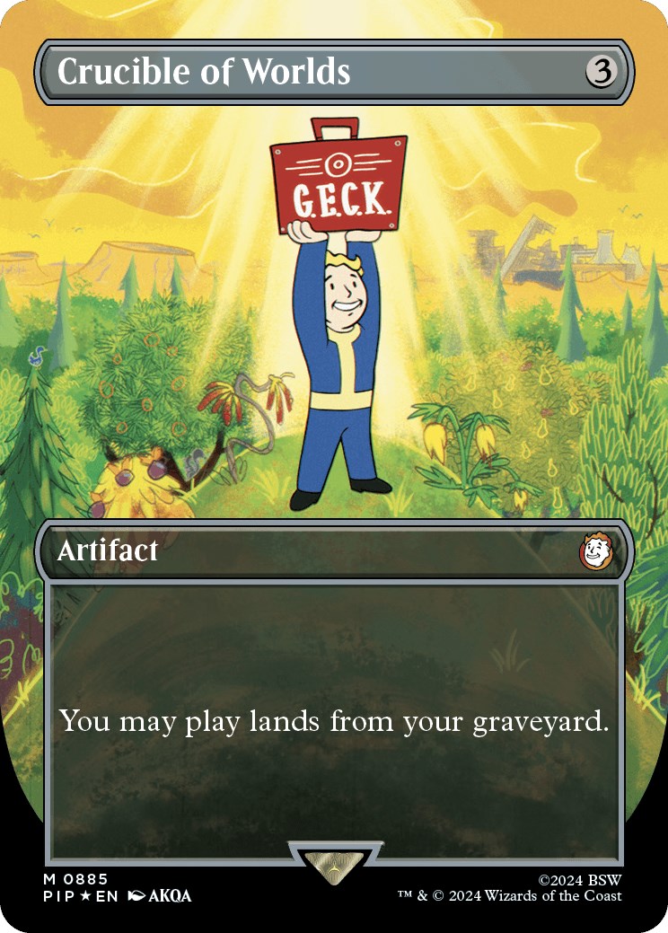 Crucible of Worlds (Borderless) (Surge Foil)