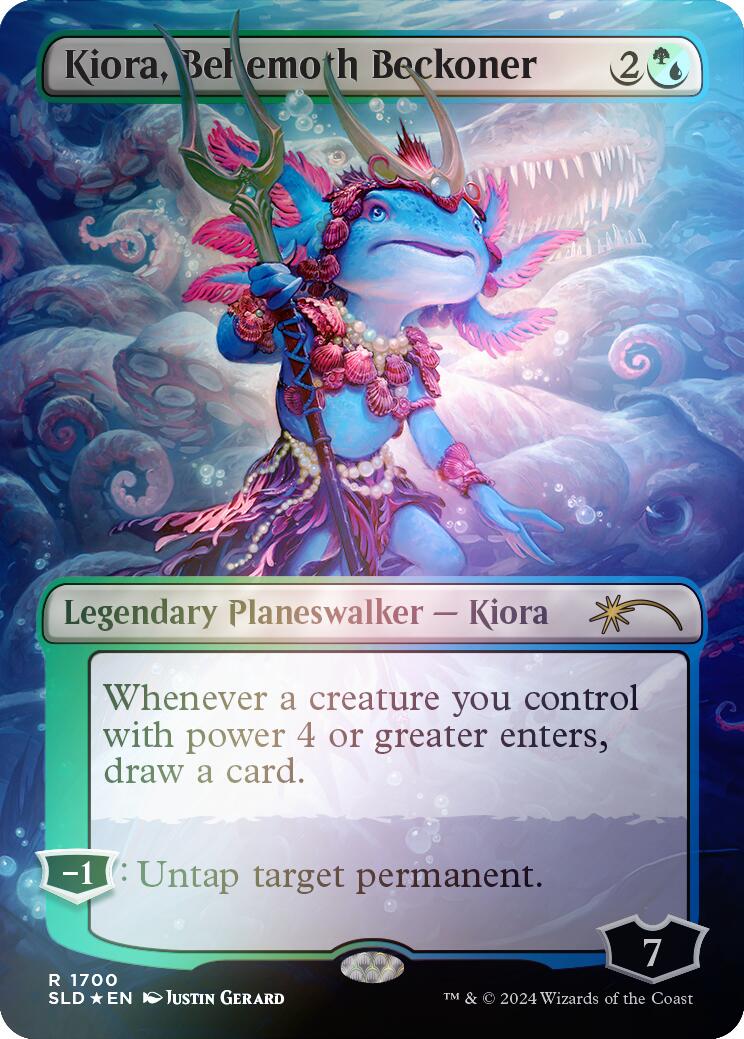 Kiora, Behemoth Beckoner (Rainbow Foil)