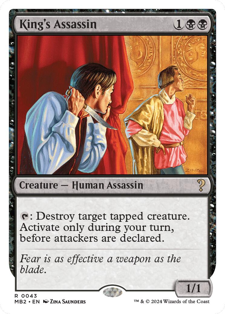 King's Assassin (White Border)