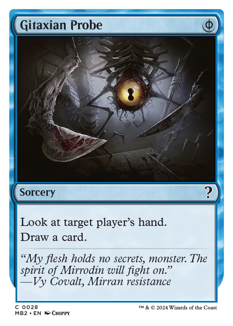 Gitaxian Probe (White Border)