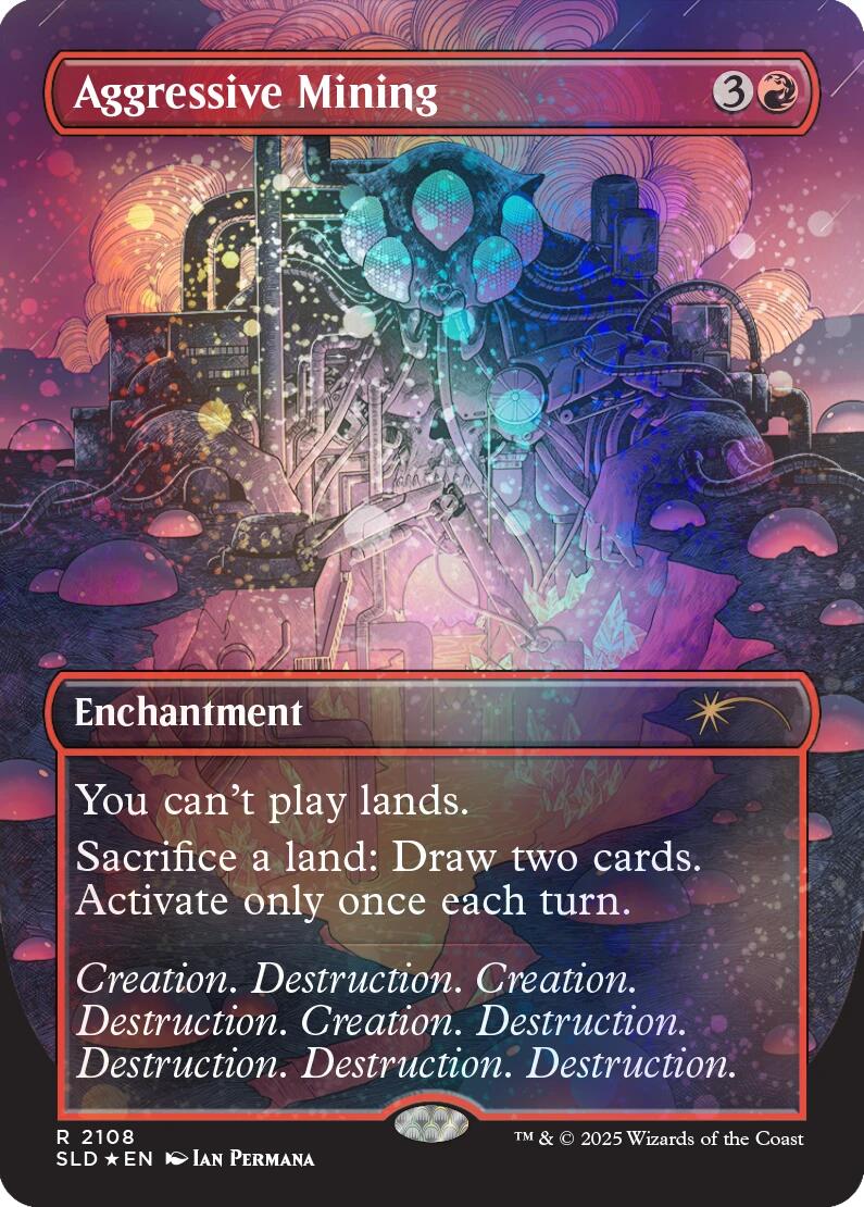 Aggressive Mining (Galaxy Foil)