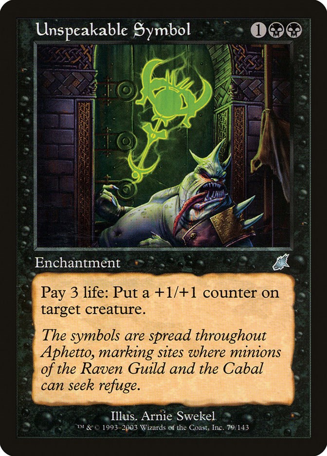 Unspeakable Symbol [SCG - 79]