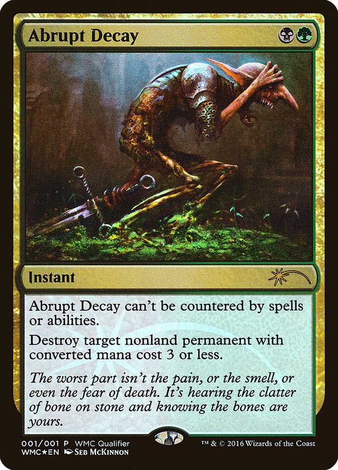 Abrupt Decay [WMCQ - 1]