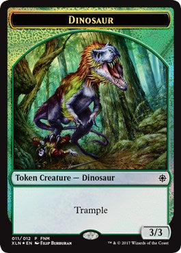 Dinosaur // Treasure Double-Sided Token [FNM - 11]