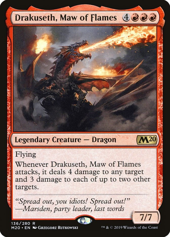 Drakuseth, Maw of Flames [M20 - 136]
