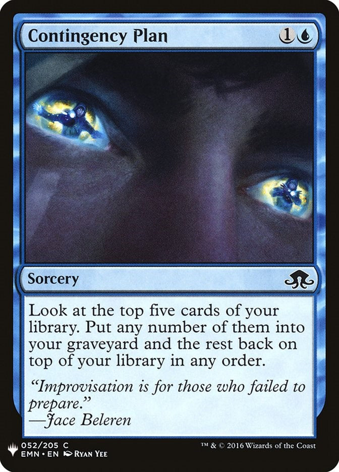 Contingency Plan [LIST - 52]