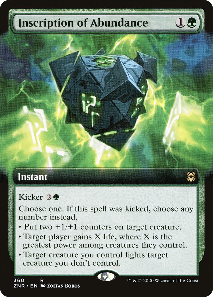 Inscription of Abundance (Extended Art) [ZNR - 360]