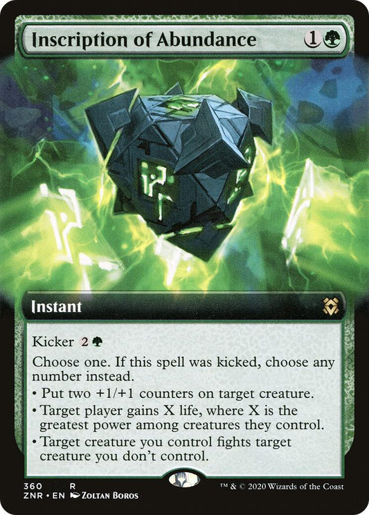 Inscription of Abundance (Extended Art) [ZNR - 360]