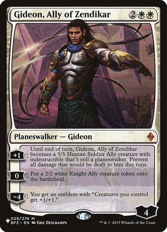 Gideon, Ally of Zendikar [LIST - 029/274]