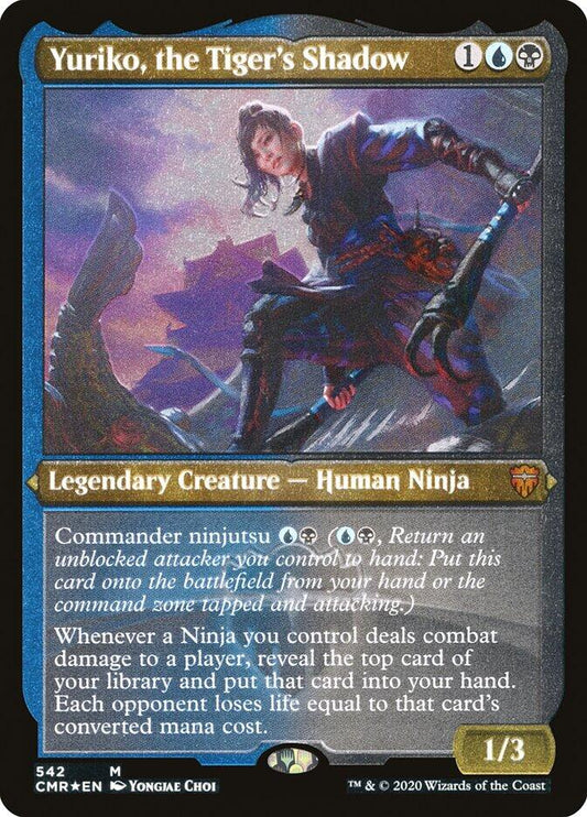 Yuriko, the Tiger's Shadow (Foil Etched) [CMR - 542]