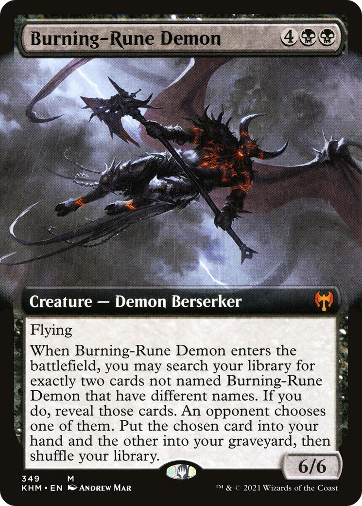 Burning-Rune Demon (Extended Art) [KHM - 349]