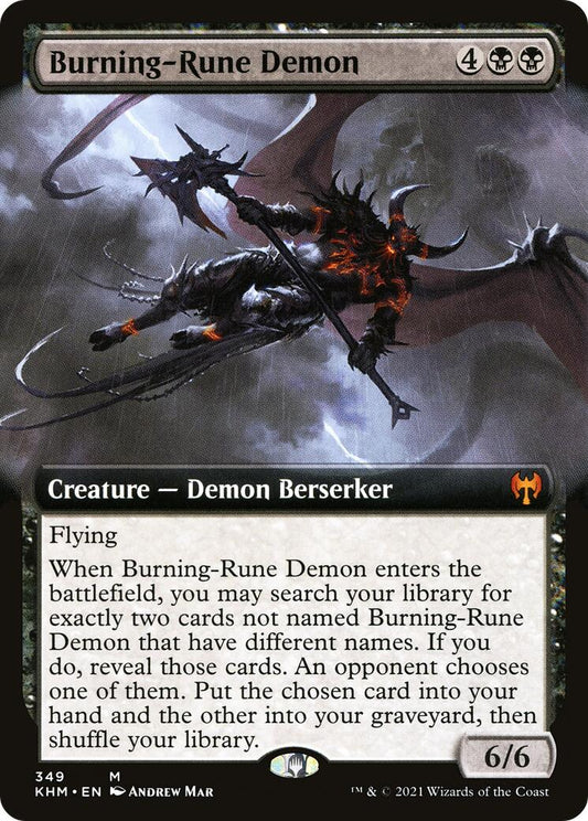 Burning-Rune Demon (Extended Art) [KHM - 349]