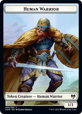 Human Warrior // Emblem - Kaya the Inexorable Double-Sided Token