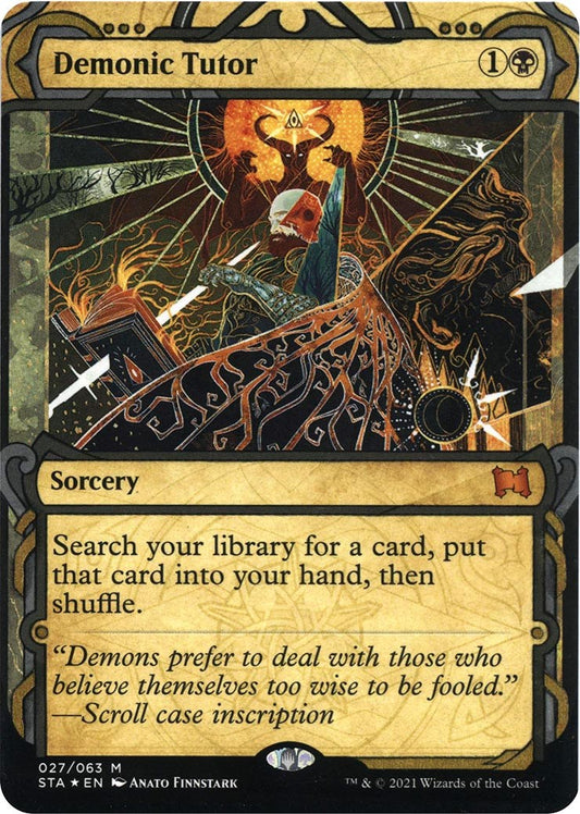 Demonic Tutor (Foil Etched) [STA - 27]