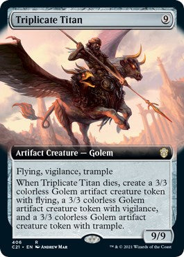 Triplicate Titan (Extended Art) [C21 - 406]