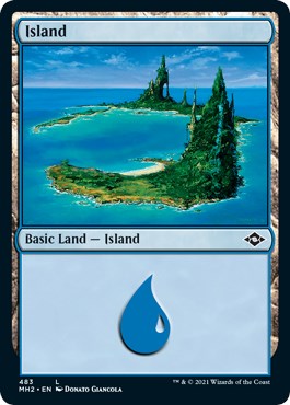 Island (483) (Foil Etched) [MH2 - 483]