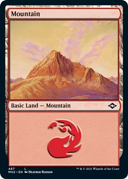 Mountain (487) (Foil Etched) [MH2 - 487]