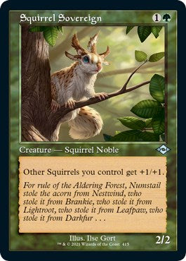 Squirrel Sovereign (Retro Frame) (Foil Etched) [MH2 - 415]