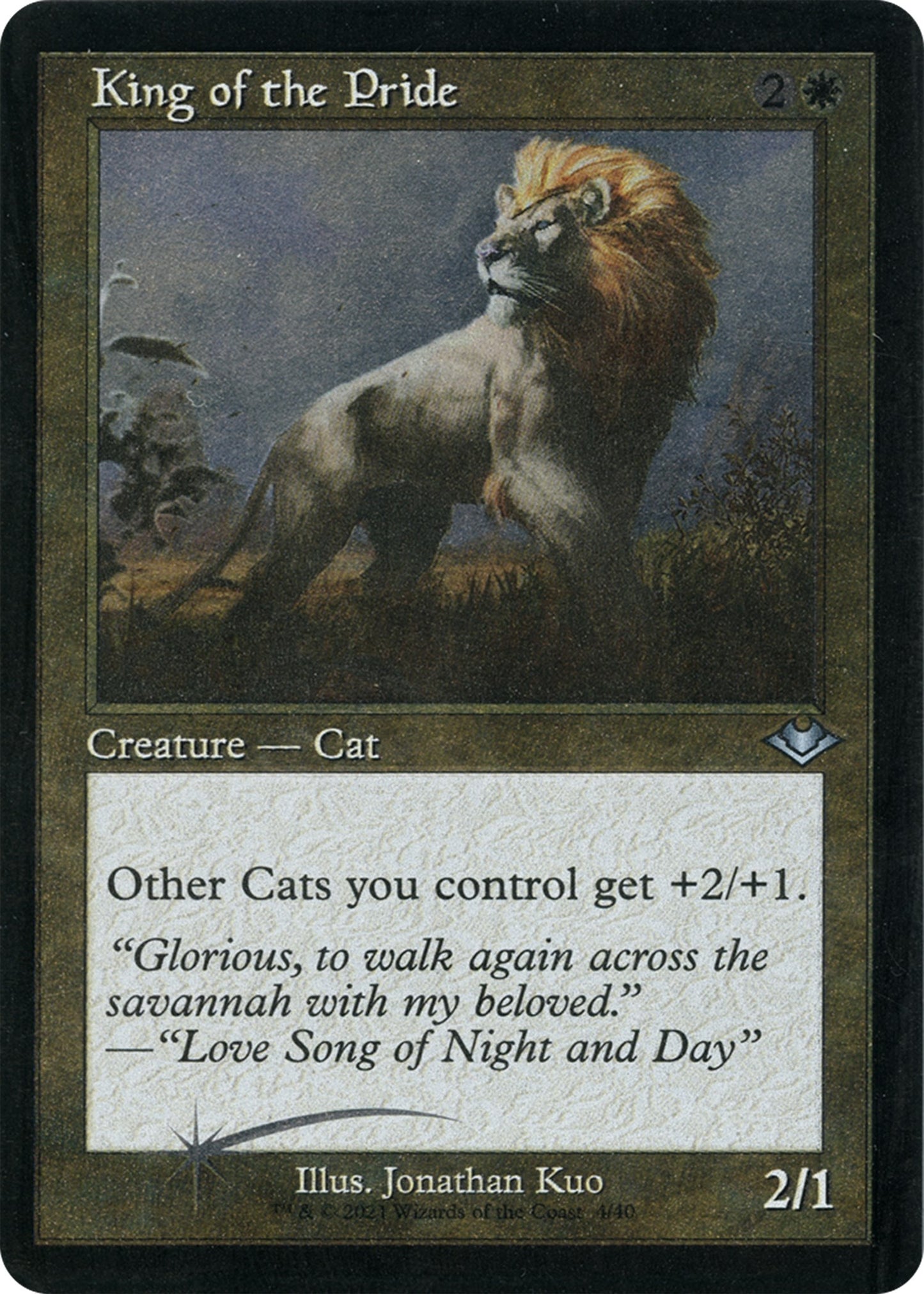 King of the Pride (Retro Frame) (Foil Etched)