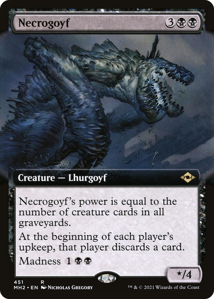 Necrogoyf (Extended Art) [MH2 - 451]