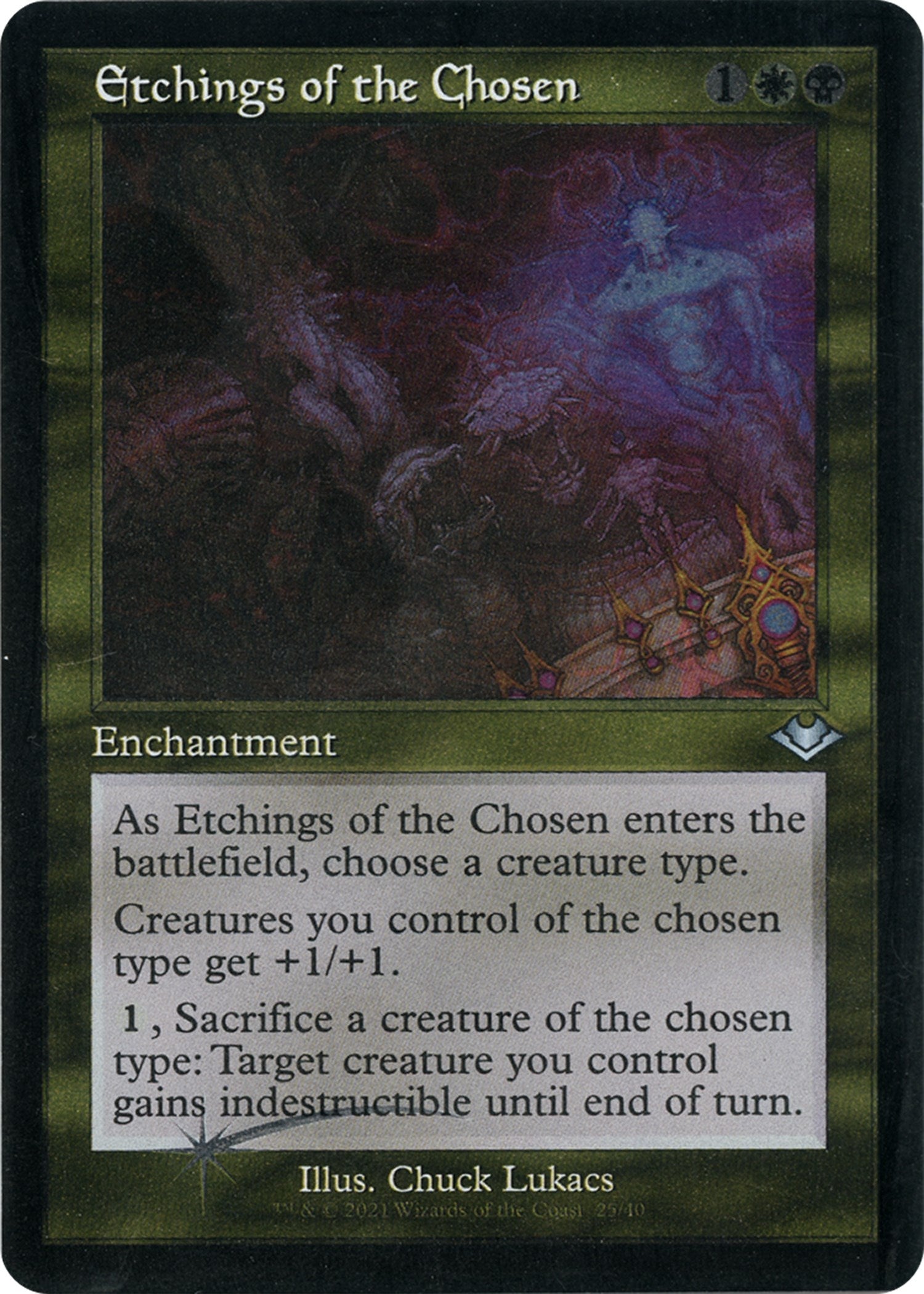 Etchings of the Chosen (Retro Frame) (Foil Etched)