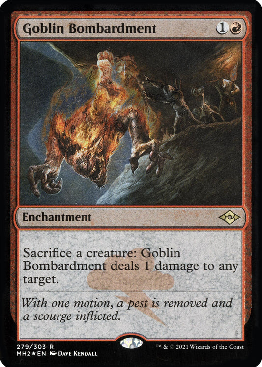 Goblin Bombardment (Foil Etched) [MH2 - 279]