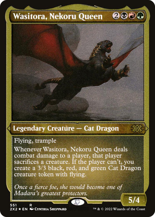 Wasitora, Nekoru Queen (Foil Etched) [2X2 - 551]