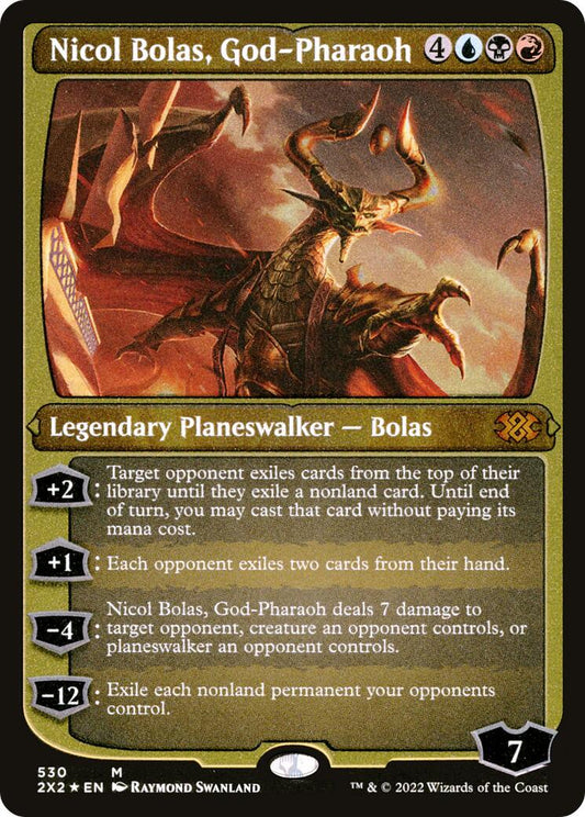 Nicol Bolas, God-Pharaoh (Foil Etched) [2X2 - 530]