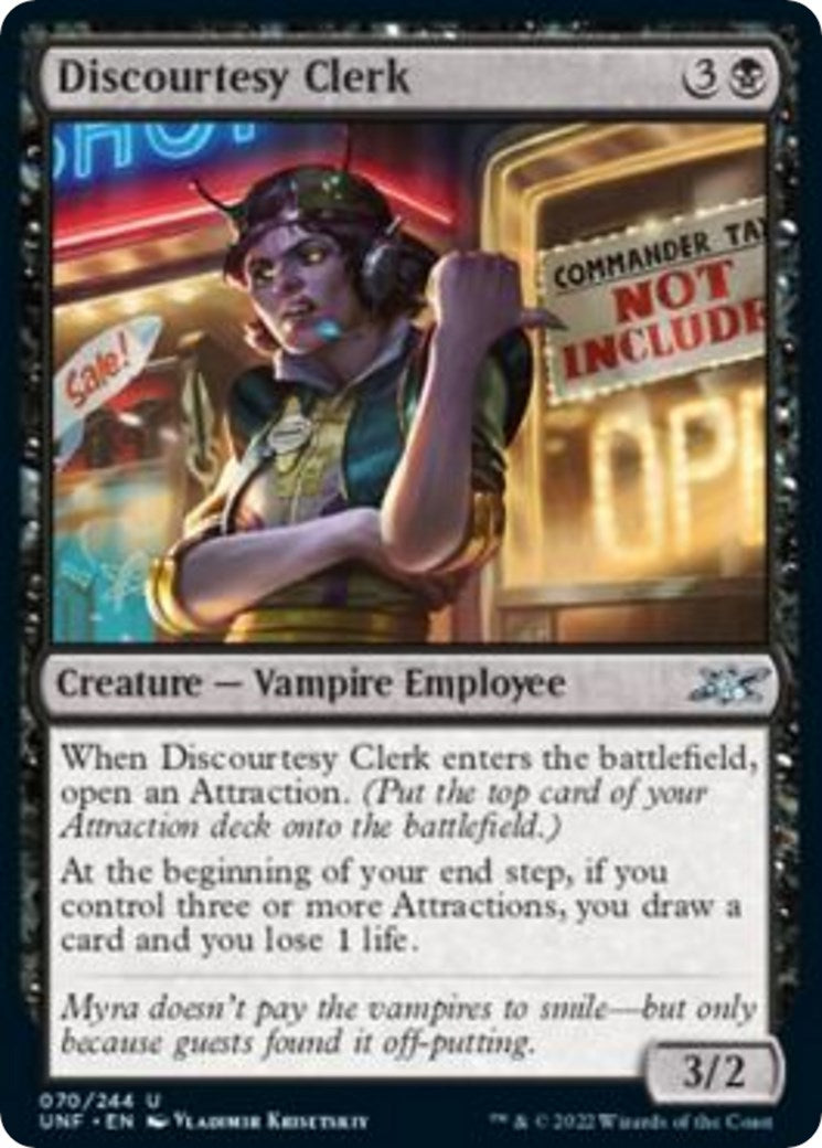 Discourtesy Clerk [UNF - 70]