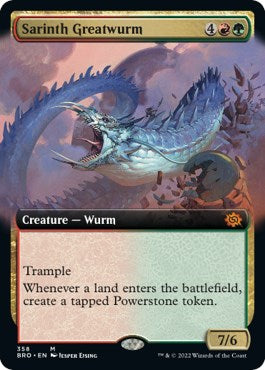 Sarinth Greatwurm (Extended Art) [BRO - 358]