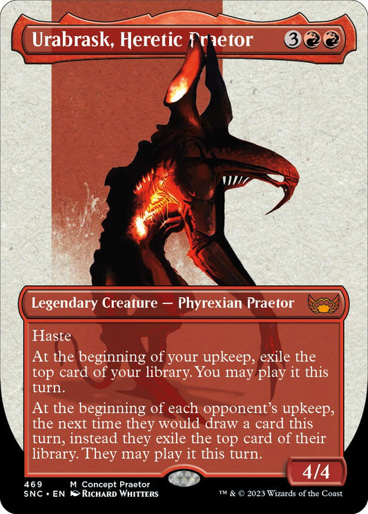 Urabrask, Heretic Praetor (Concept Praetor) (Step-And-Compleat Foil) [ONE - 469]