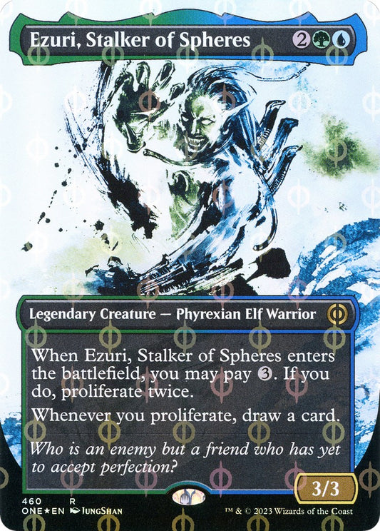 Ezuri, Stalker of Spheres (Showcase) (Step-and-Compleat Foil) [ONE - 460]