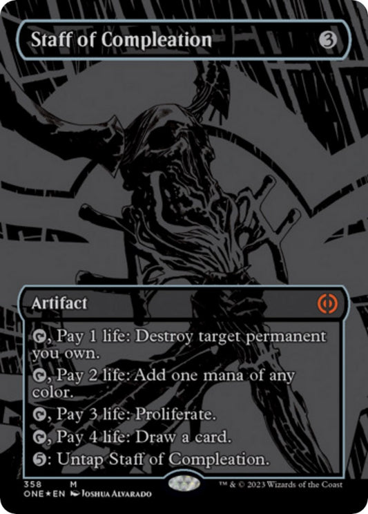 Staff of Compleation (Oil Slick Raised Foil)