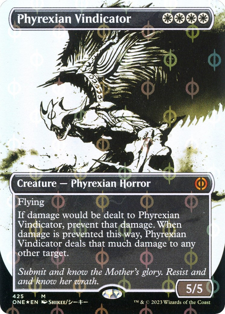 Phyrexian Vindicator (Showcase) (Step-and-Compleat Foil) [ONE - 425]