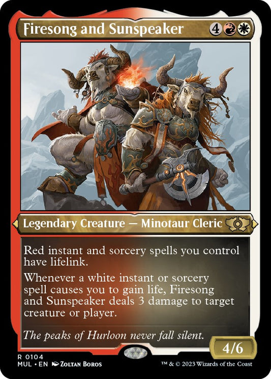 Firesong and Sunspeaker (Foil Etched) [MUL - 104]
