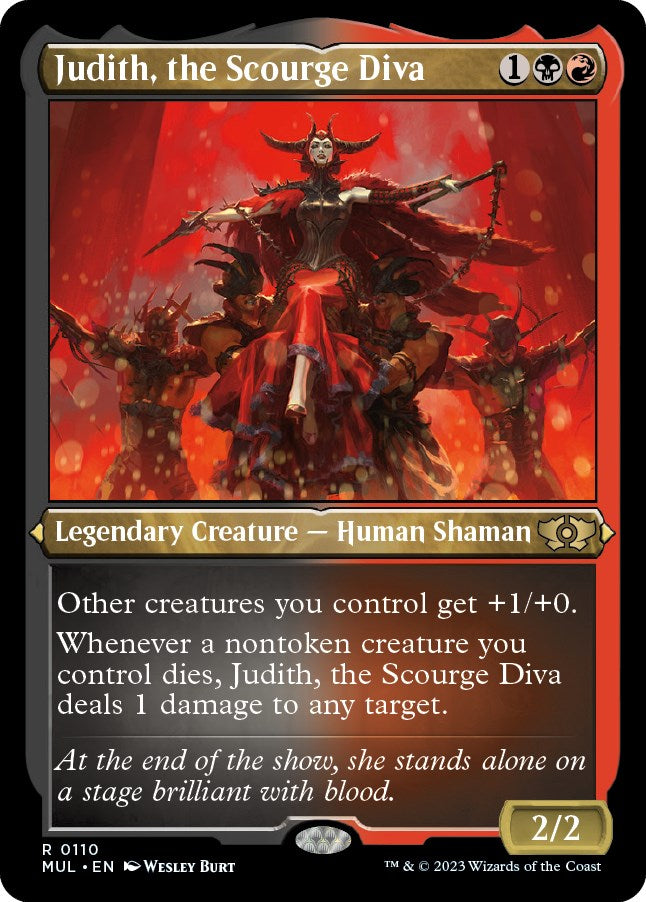 Judith, the Scourge Diva (Foil Etched) [MUL - 110]