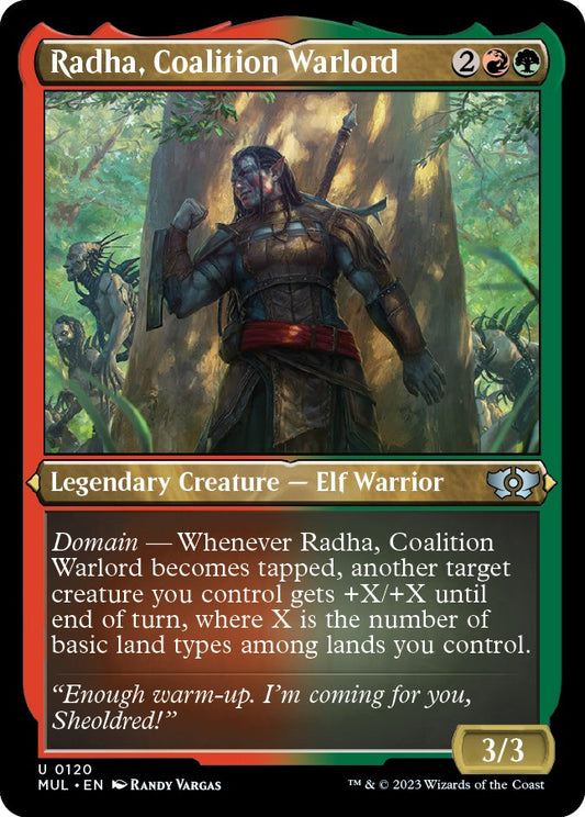 Radha, Coalition Warlord (Foil Etched) [MUL - 120]