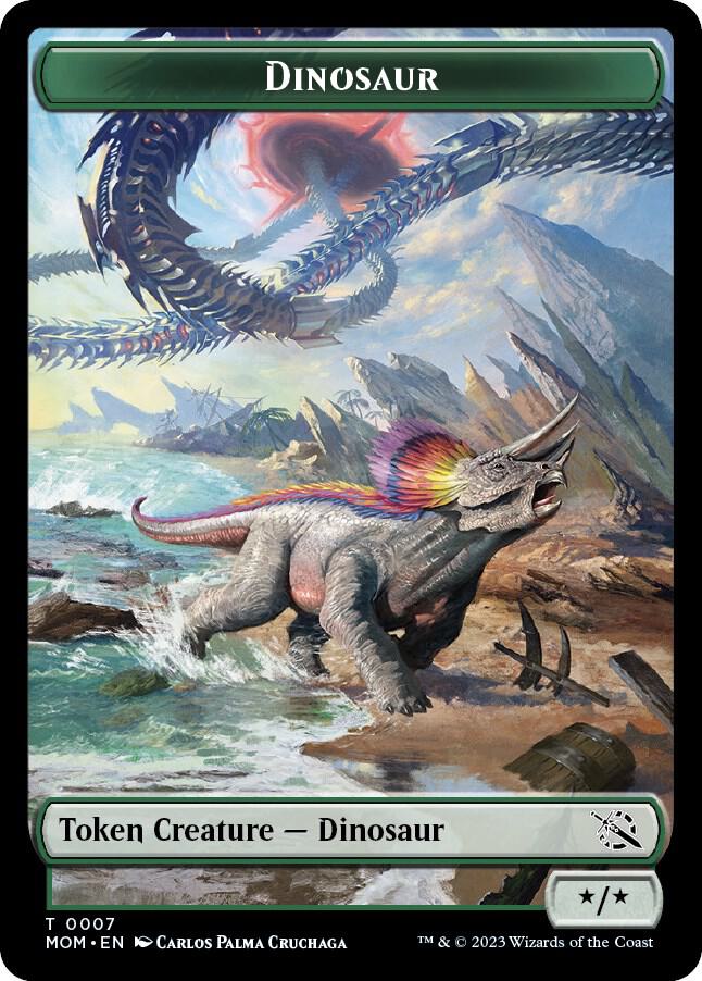 Warrior // Dinosaur Double-Sided Token (Back)