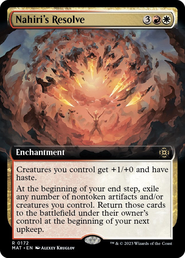 Nahiri's Resolve (Extended Art) [MAT - 172]