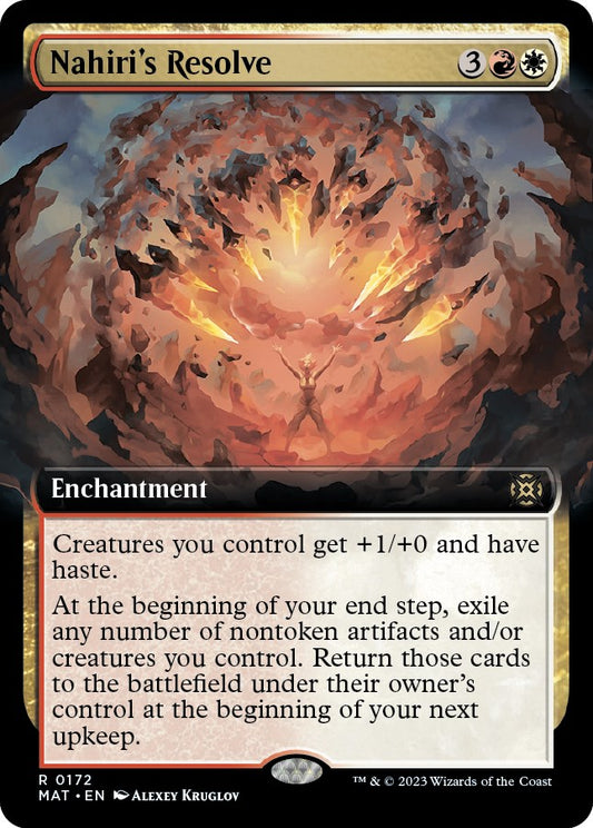 Nahiri's Resolve (Extended Art) [MAT - 172]