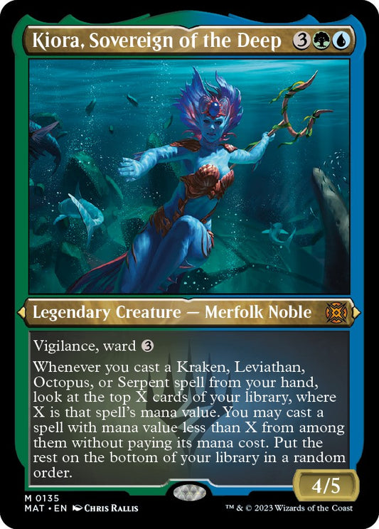 Kiora, Sovereign of the Deep (Foil Etched) [MAT - 135]