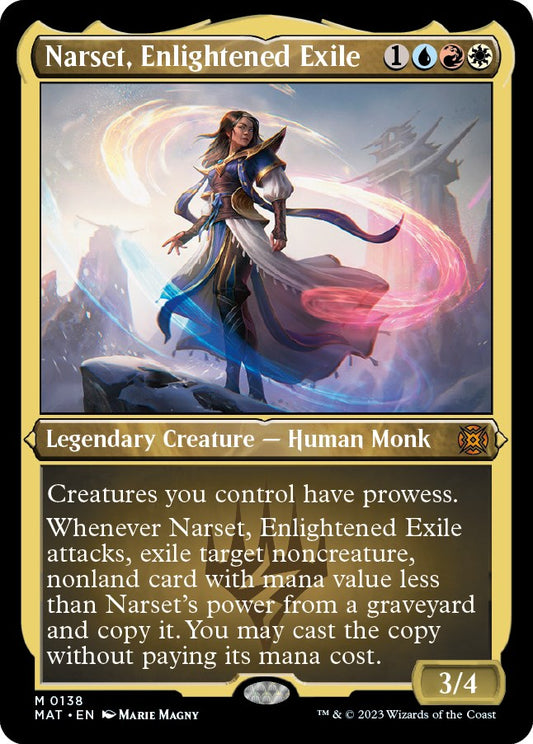 Narset, Enlightened Exile (Foil Etched) [MAT - 138]