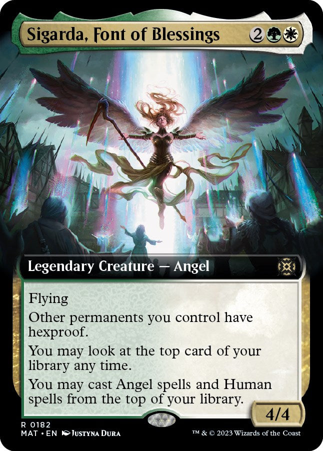 Sigarda, Font of Blessings (Extended Art) [MAT - 182]