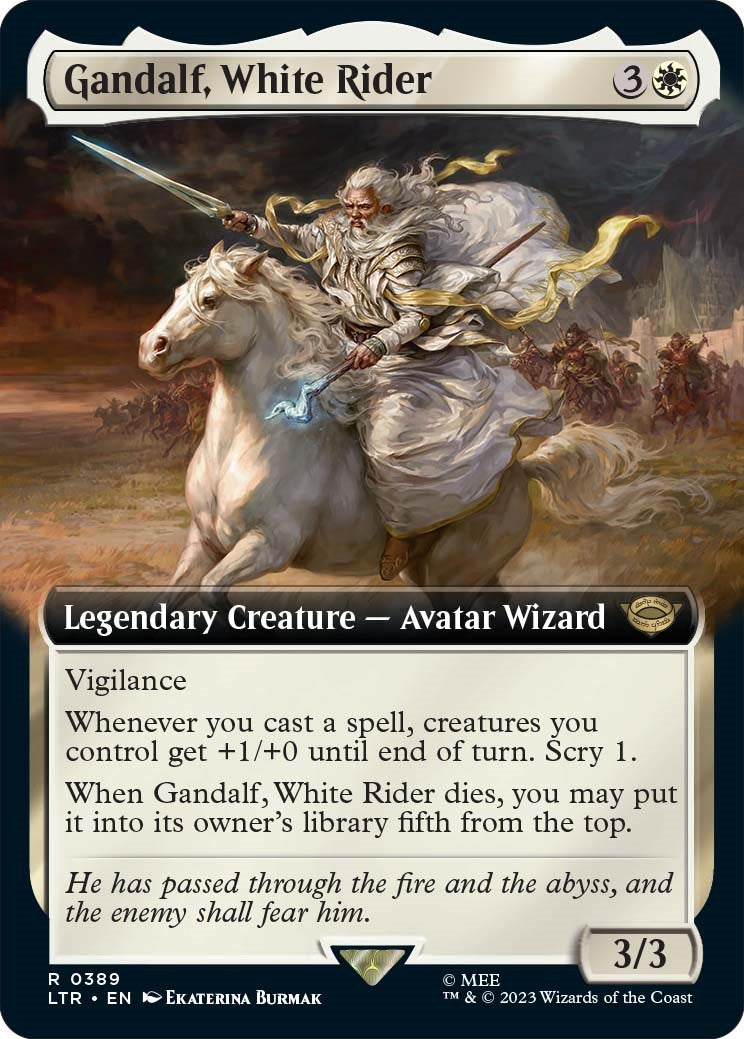 Gandalf, White Rider (Extended Art) [LTR - 389]