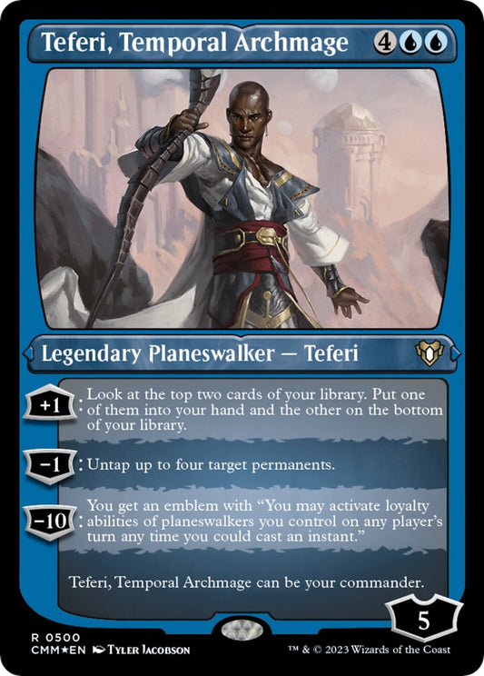 Teferi, Temporal Archmage (Foil Etched) [CMM - 500]