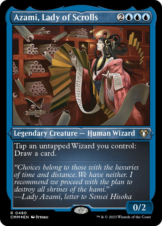 Azami, Lady of Scrolls (Foil Etched) [CMM - 480]